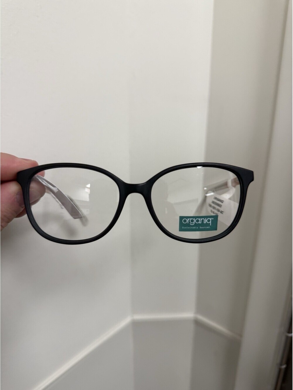 Organiq Eyeglasses Black Woodgrain Frames OGO1001 53-16-135